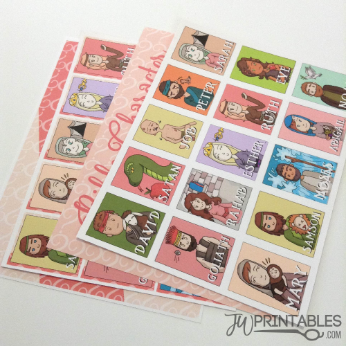 Bible Character Guess Who Game - JW Printables