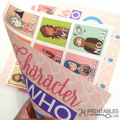 Bible Character Guess Who Game - JW Printables