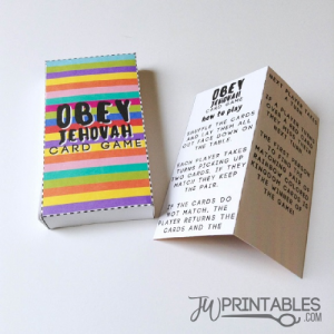 Obey Jehovah Card Game