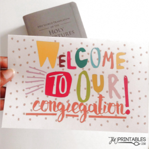 Welcome to Our Congregation Card