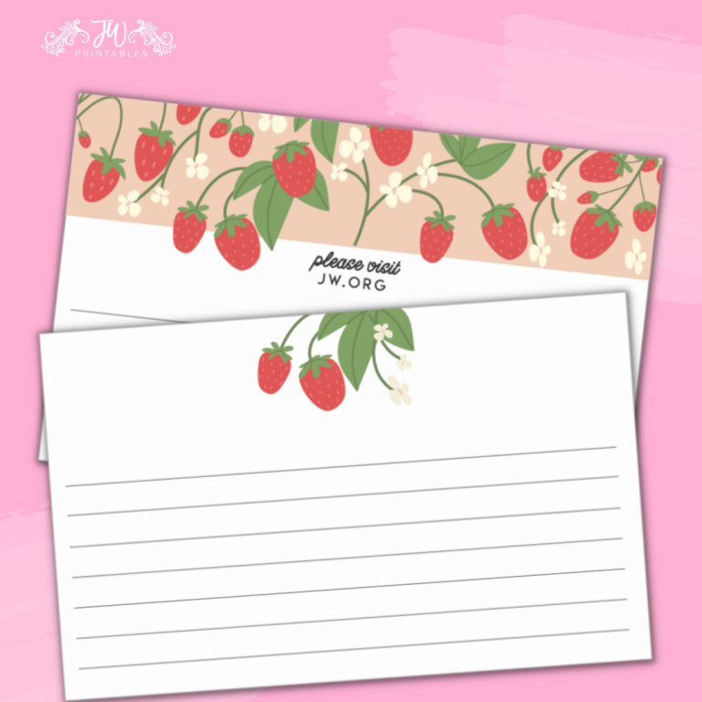 Strawberry Stationery – JW Letter Writing