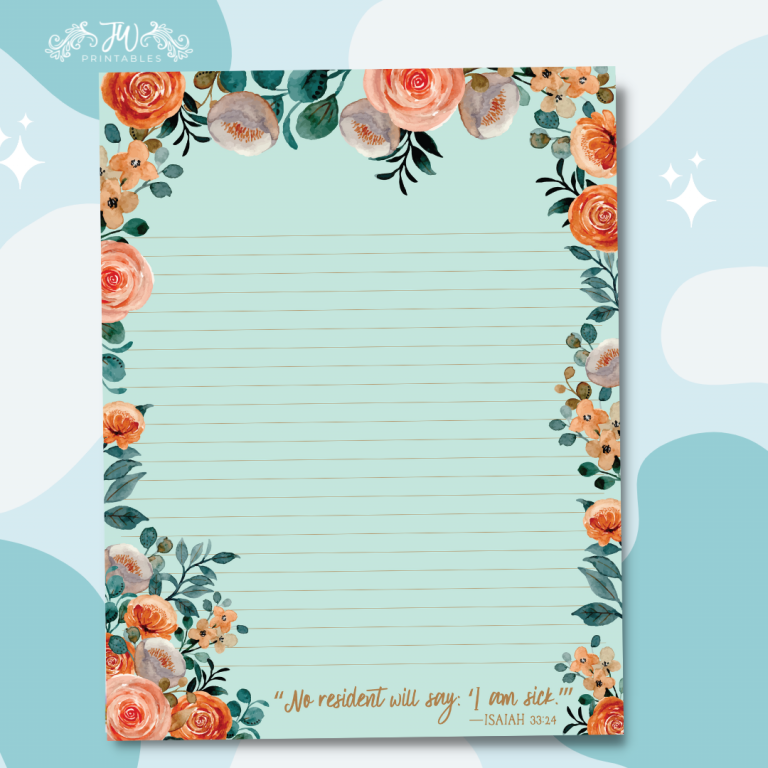 Isaiah Letter Writing Sheet