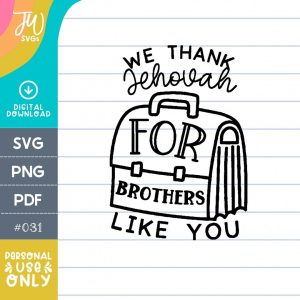 JW SVG: We Thank Jehovah For Brothers Like You