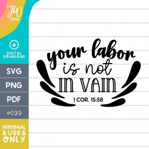 JW SVG: Your Labor is Not Vain