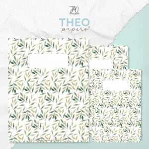 Theo Papers™ - Cover - Blushing Leaves