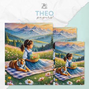 Theo Papers™ - Cover - Girl in Paradise With Tiger