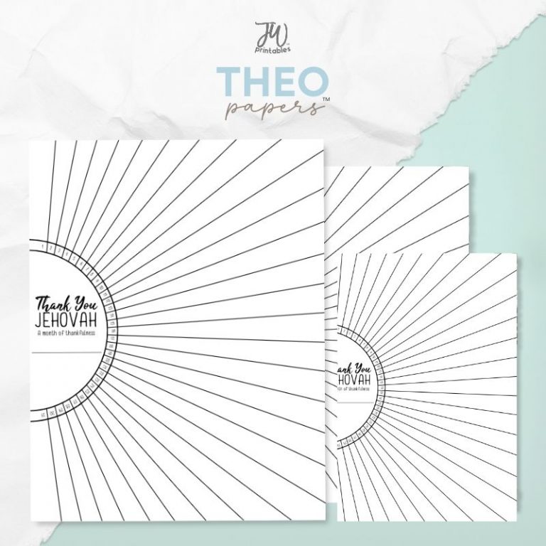 Theo Papers™ – Grateful to Jehovah Log Tracker