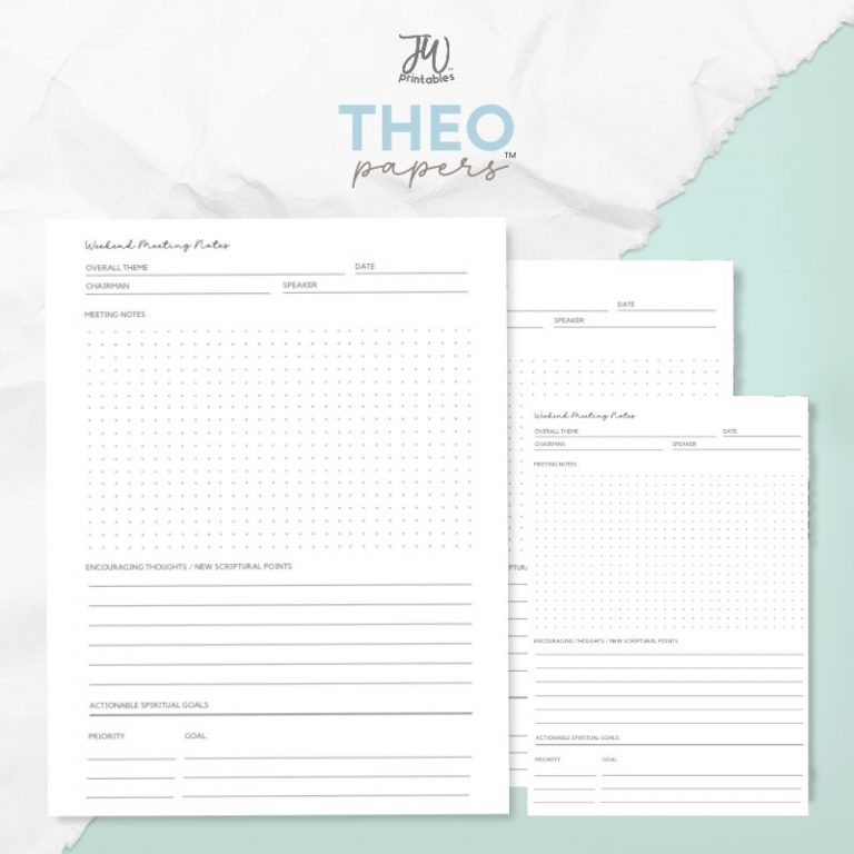Theo Papers™ – Midweek Meeting Notes