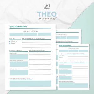 Theo Papers™ - Spiritual Goal Monthly Results