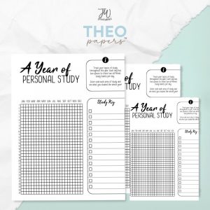 Theo Papers™ - Year of Personal Study Tracker