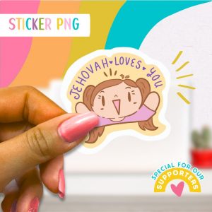 JW Sticker: Jehovah Loves You