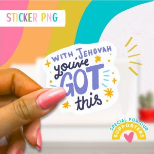 JW Sticker: With Jehovah you've Got This