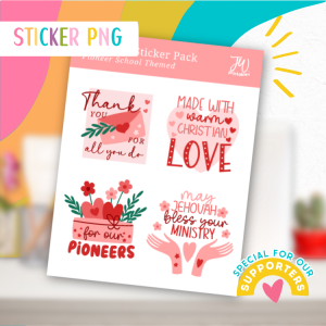 JW Sticker: Pioneer Hearts