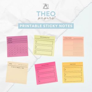 Theo Papers™ - JW Minimalist Printable Sticky Notes
