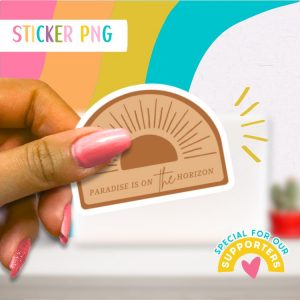JW Sticker: Paradise is on the Horizon