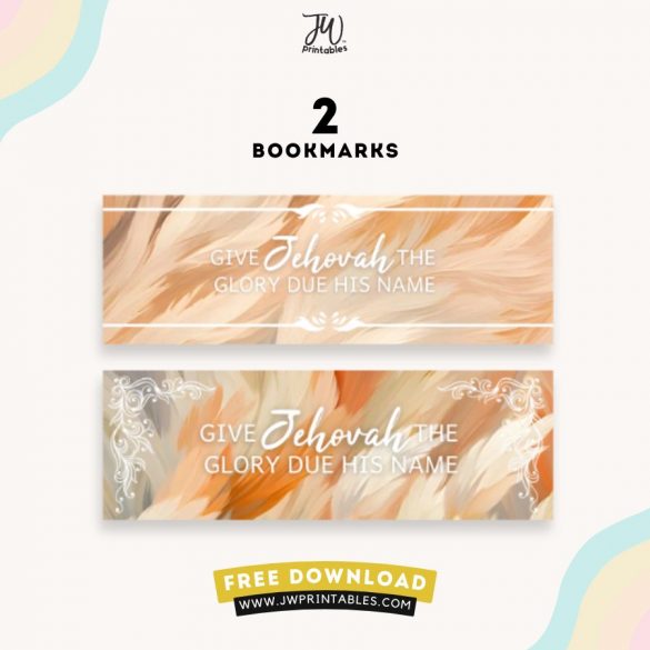 JW Free Printable - Psalm 96:8 | JW 2025 Yeartext Bookmarks | Wispy ...