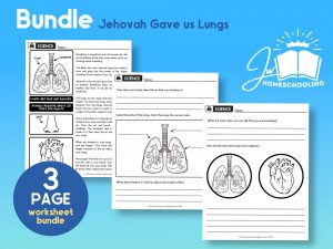 Jehovah Gave us Lungs | JW Homeschool Worksheet