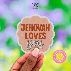 JW Sticker: Jehovah Loves You