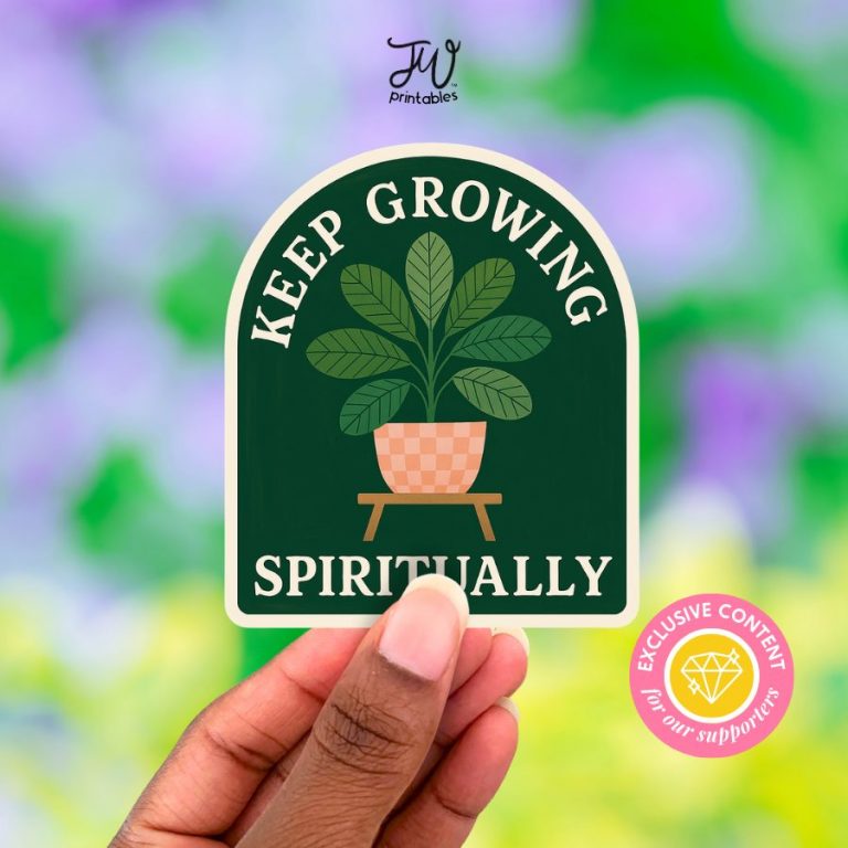 JW Sticker: Keep Growing Spiritually