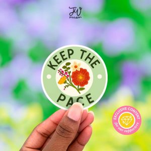 JW Sticker: Keep The Pace