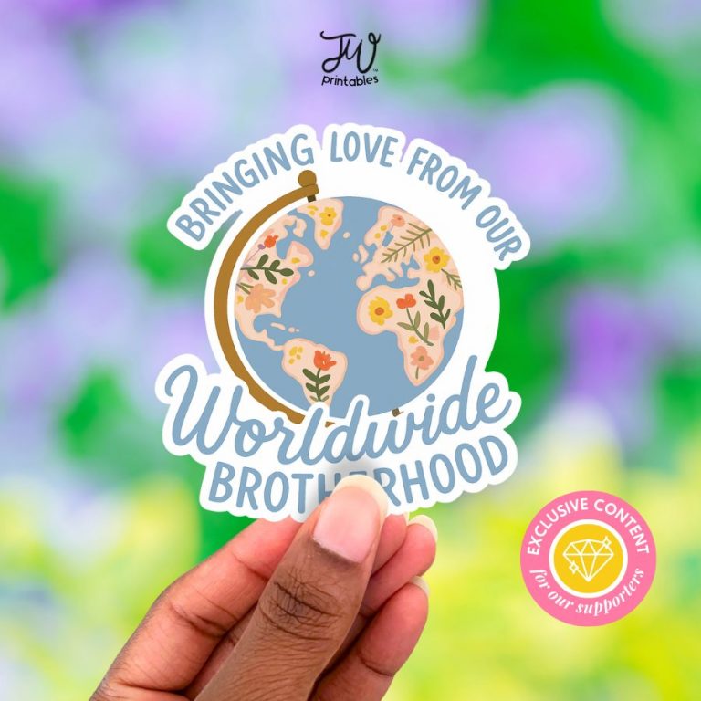 JW Sticker: Love From Our Worldwide Brotherhood