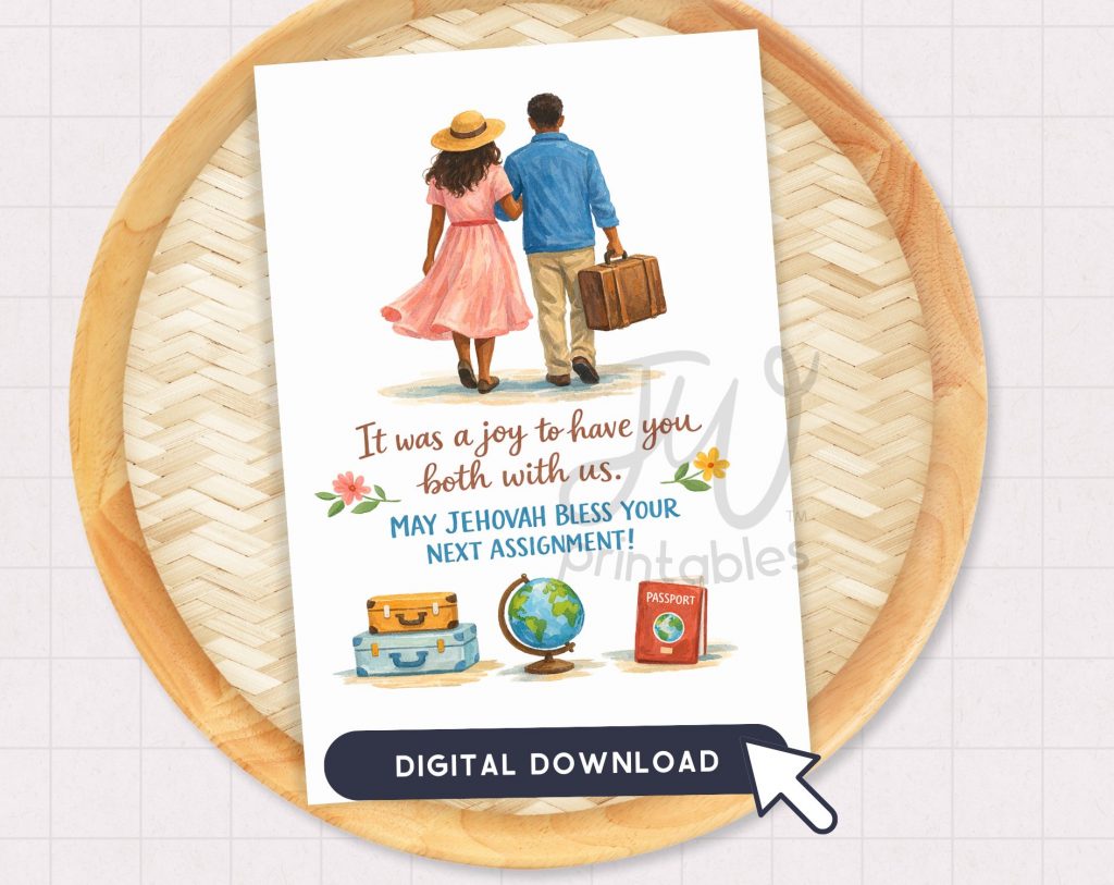 JW Greeting Card Printable | May Jehovah Bless Your Next Assignment