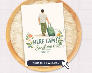 JW Greeting Card Printable | Here I Am Send Me Isaiah 6:8