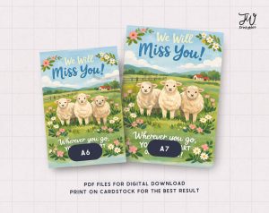 JW Greeting Card Printable | We Will Miss You Part of the Flock