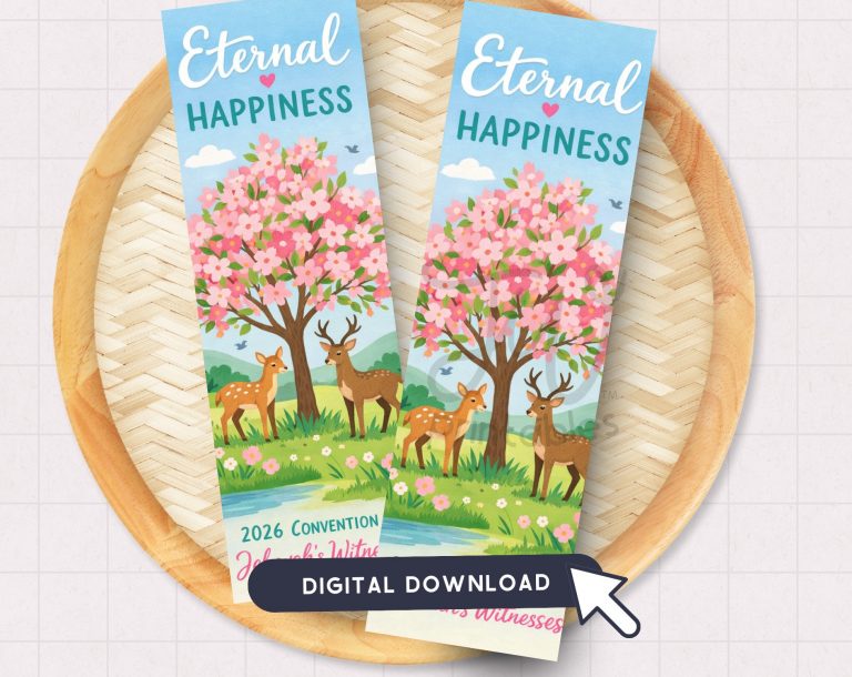 JW Bookmark Printable | Eternal Happiness 2026 Convention