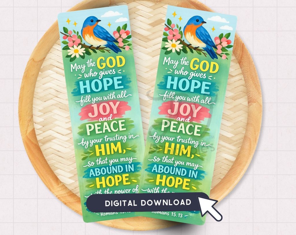 JW Bookmark Printable | God Who Gives Hope Romans 15:13