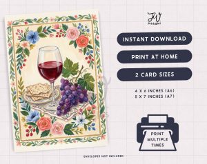 JW Memorial 2026 Greeting Card Printable | Memorial of Jesus Death