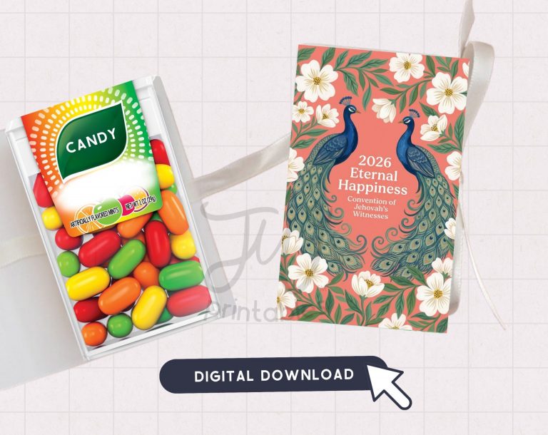 2026 Eternal Happiness Convention Tic Tac Label – Peacock Design Day