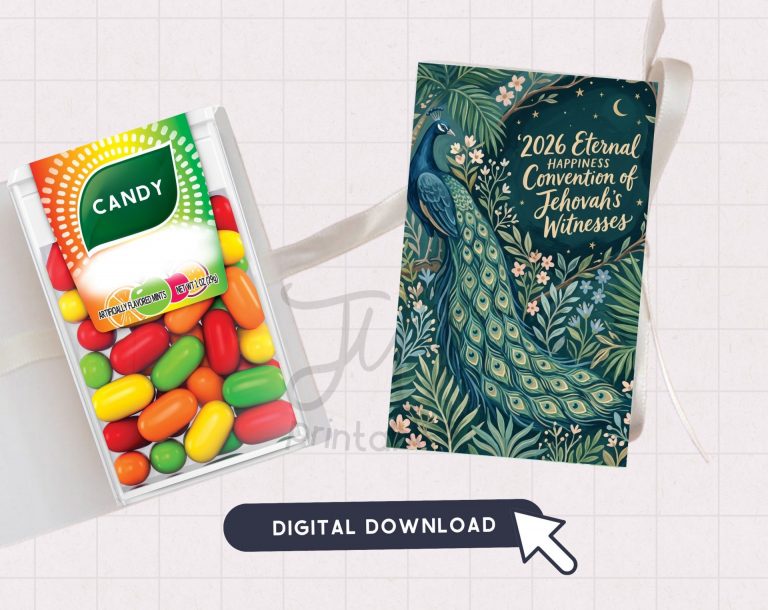 2026 Eternal Happiness Convention Tic Tac Label – Peacock Design Night