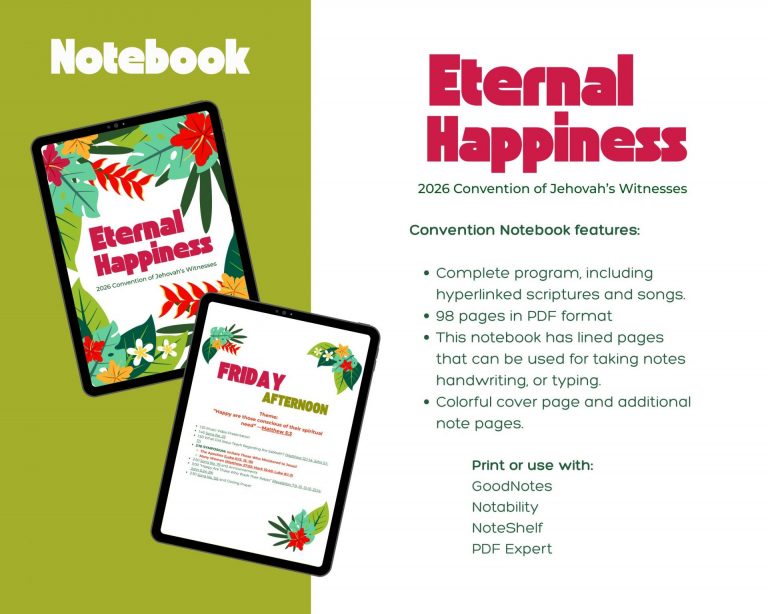 Tropical “Eternal Happiness” Convention Notebook