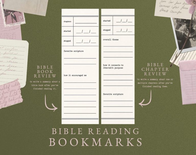 Bible Reading Bookmarks