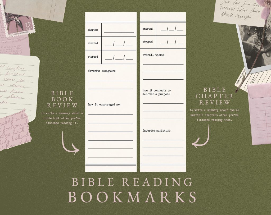 Bible Reading Bookmarks