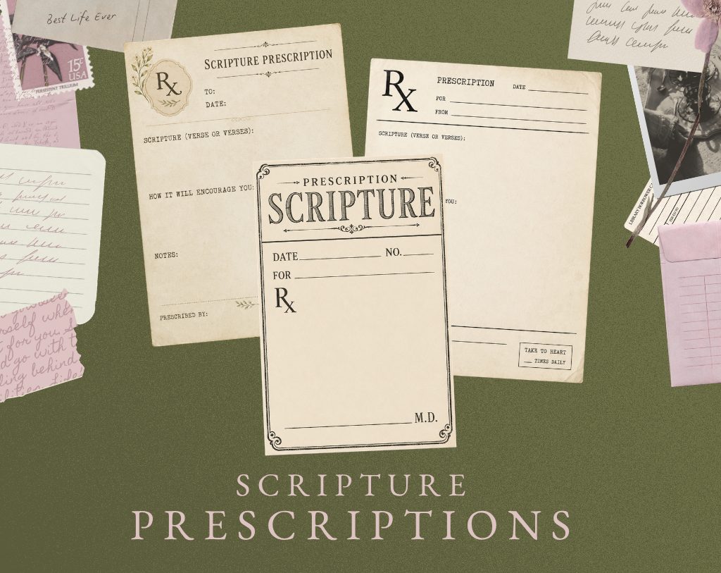 Vintage Scripture Prescription Cards