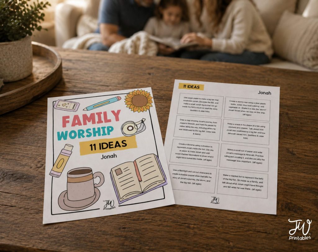 Family Worship Ideas - Jonah: 11 Activities