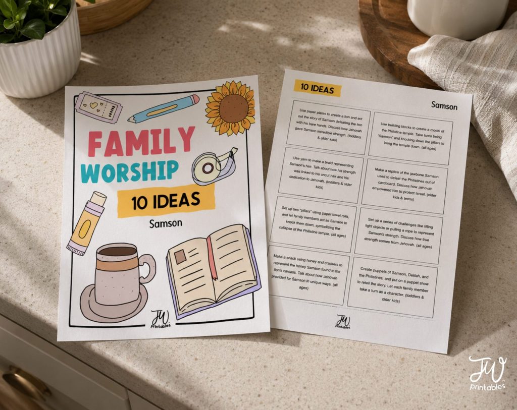 Family Worship Ideas - Samson: 10 Activities