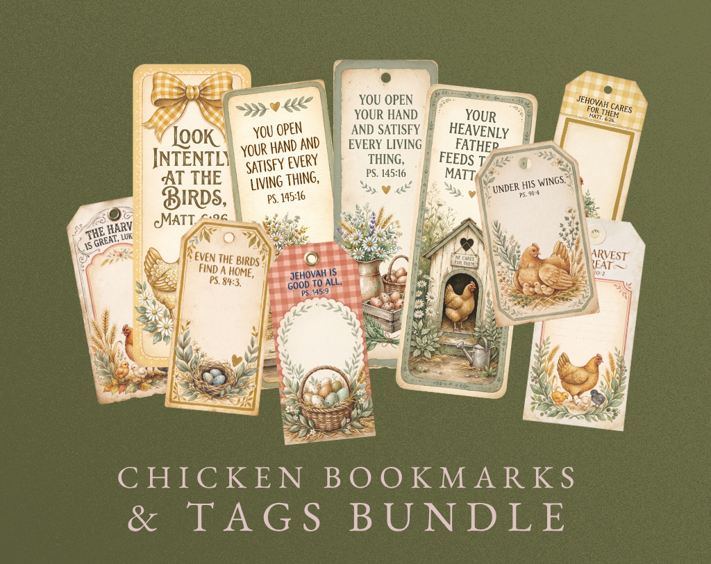 Chicken Bookmarks & Tags Bundle
