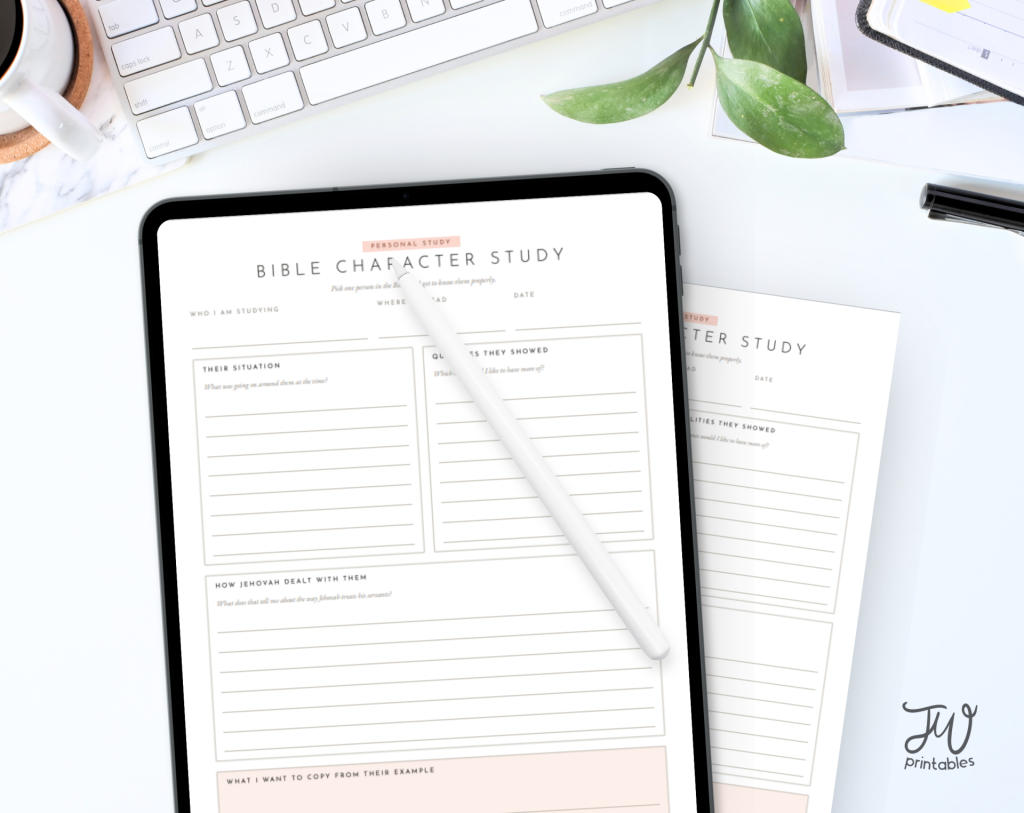 Bible Character Study Sheet