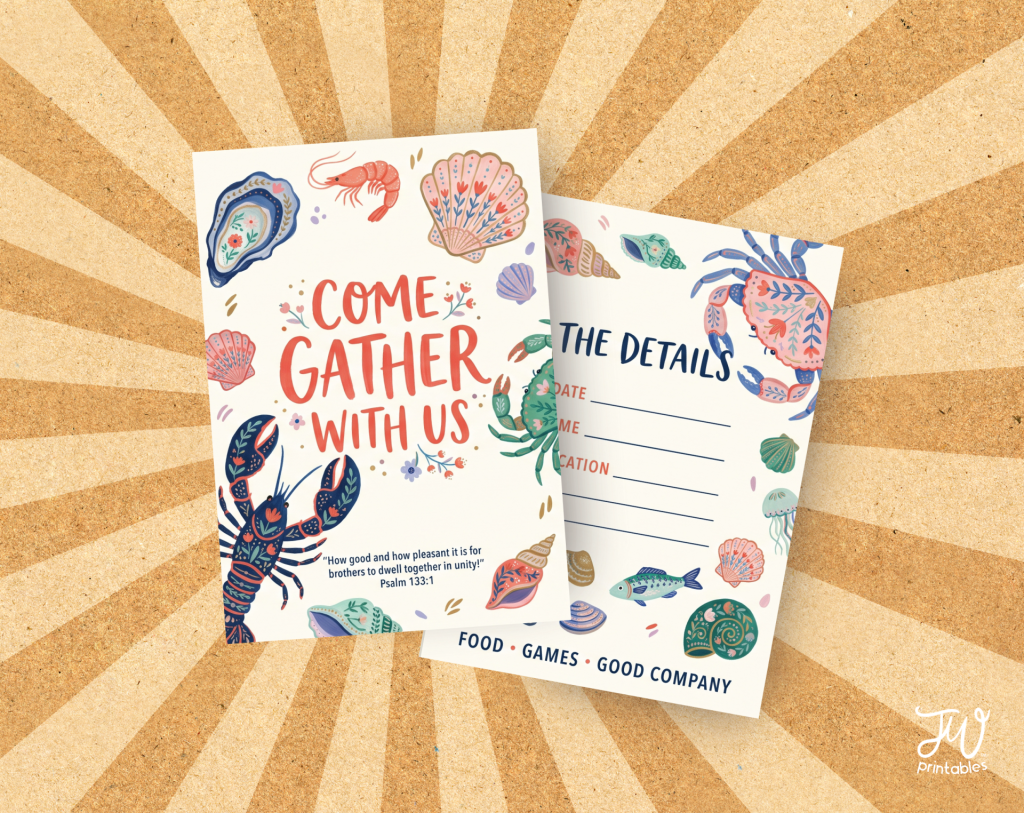 Coastal Gathering Invitation