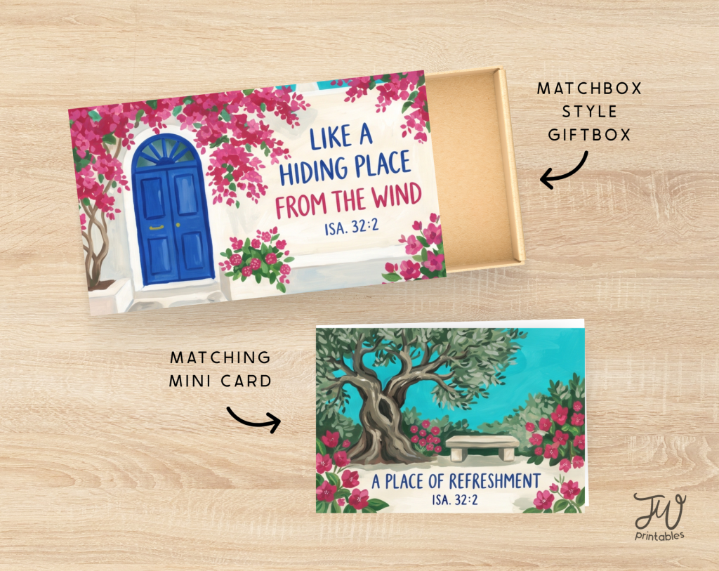 Like a Hiding Place From the Wind Matchbox Style Gift Box