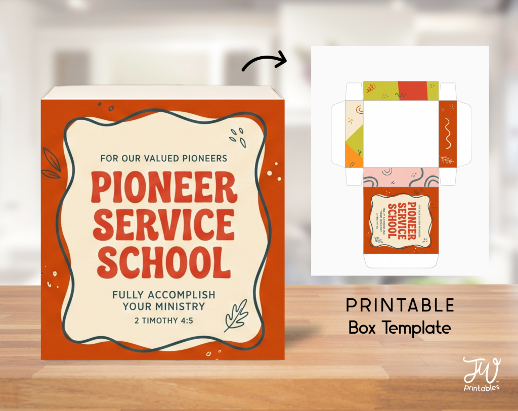 Abstract Pioneer Service School Box