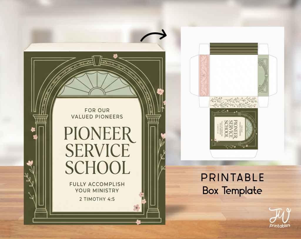 Art Deco Pioneer Service School Box