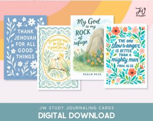 JW Journaling Cards • Thank Jehovah For All Good Things