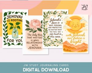 JW Journaling Cards • Jehovah is Rooting For You