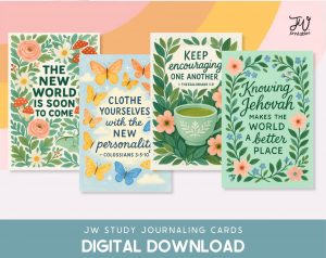 JW Journaling Cards • The New World is Soon to Come